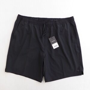 Bad Birdie Mens Black Active Shorts Elastic Waist Drawstring Size XXL Golf